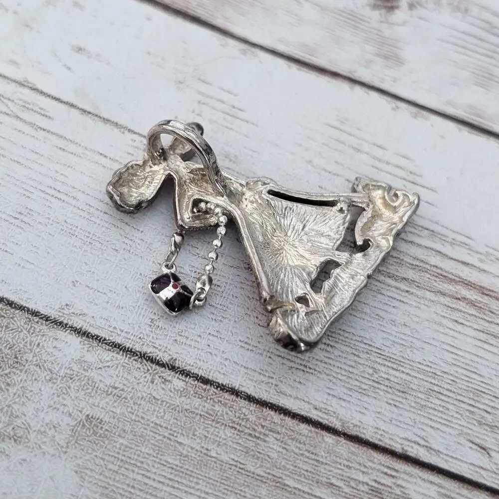 Vintage Pendant Unusual Fashionable Lady (No Chain Included)